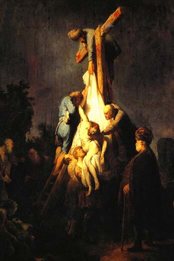 Crucifixion by Rembrandt Van RijnPainting Print